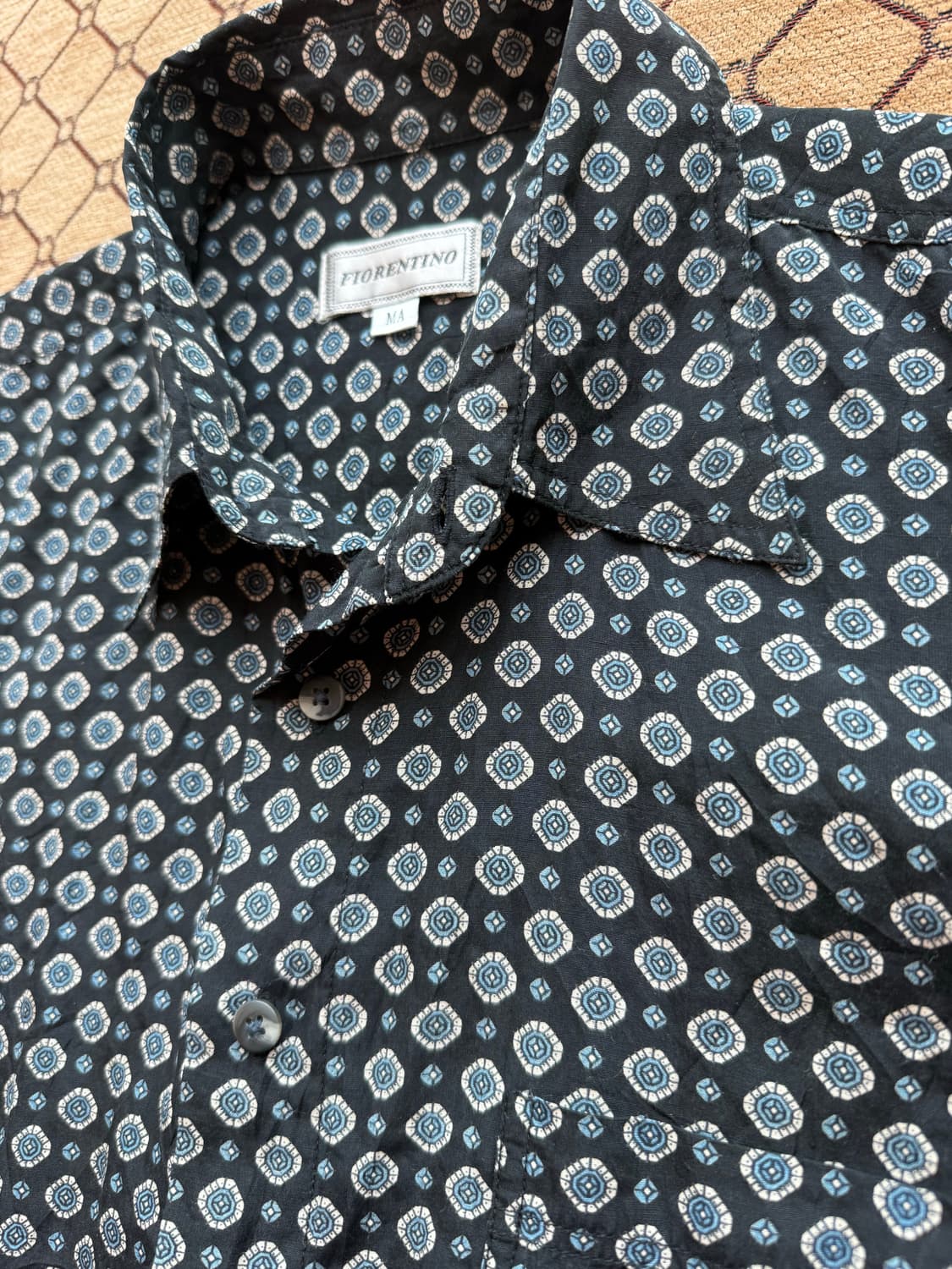 블랙 패턴 셔츠 상품이미지2