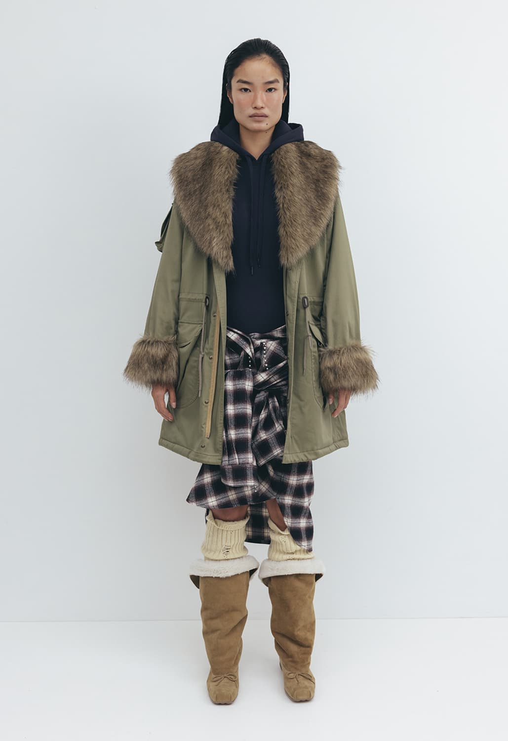 Open yy 오픈와이와이 사파리 자켓 카키 3사이즈 상품이미지3