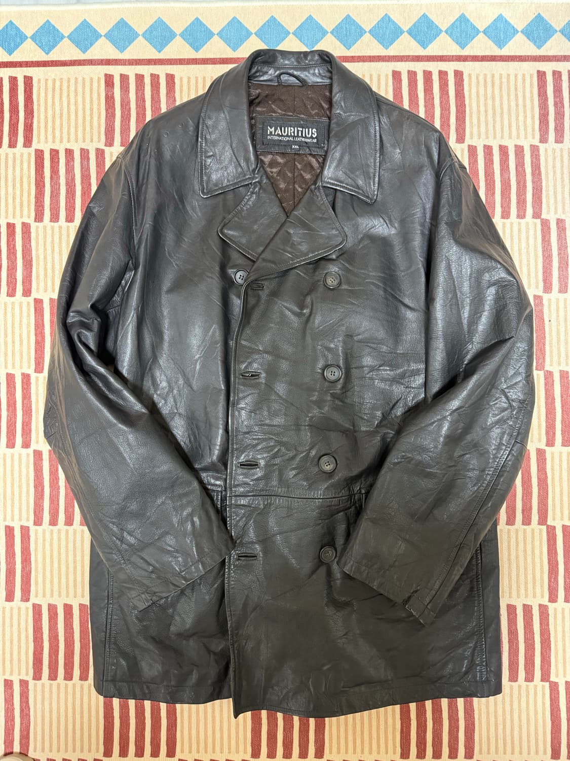 빈티지 가죽 코트 상품이미지1