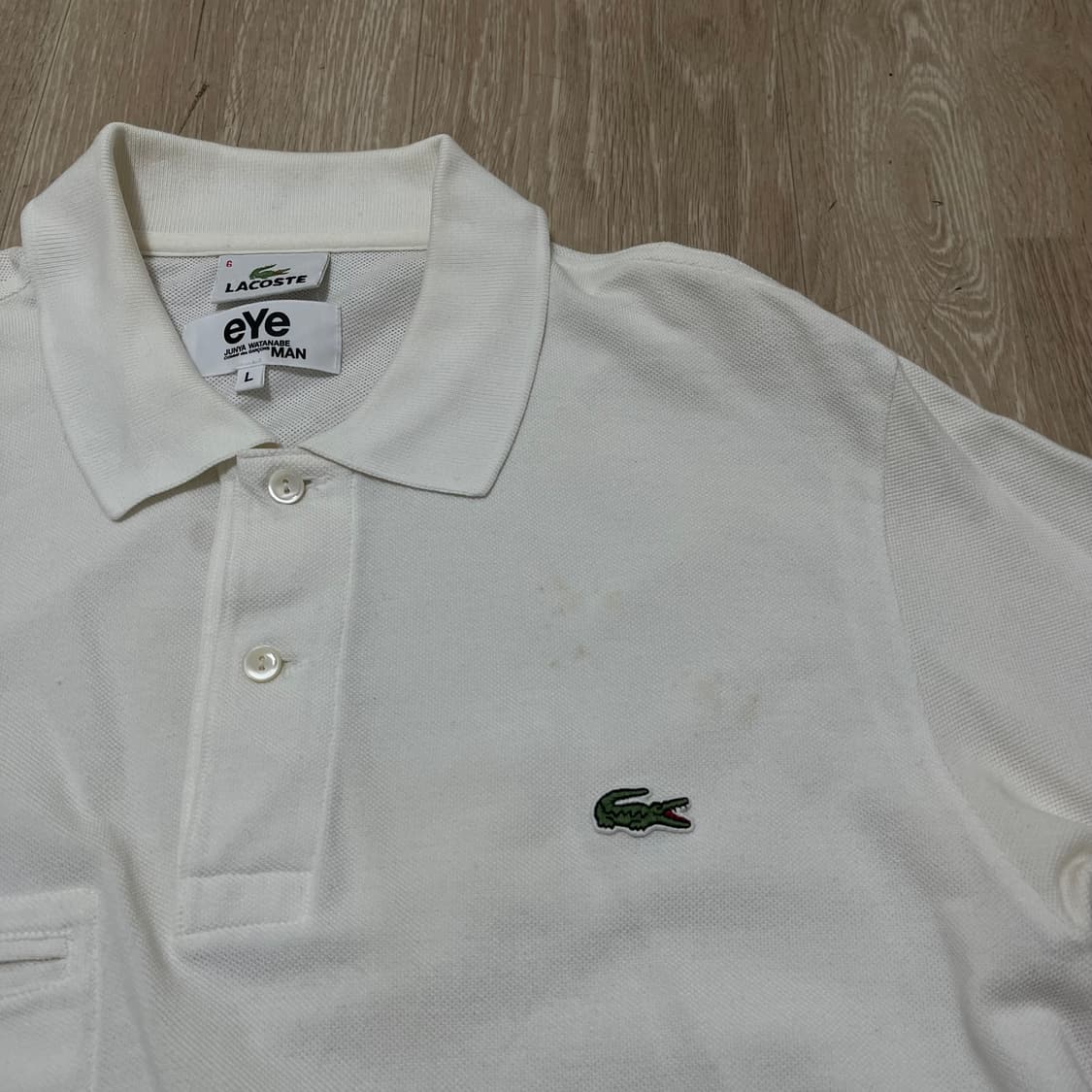 라코스테 X 준야 와타나베 꼼데가르송 반팔 카라티 L(100) 상품이미지2