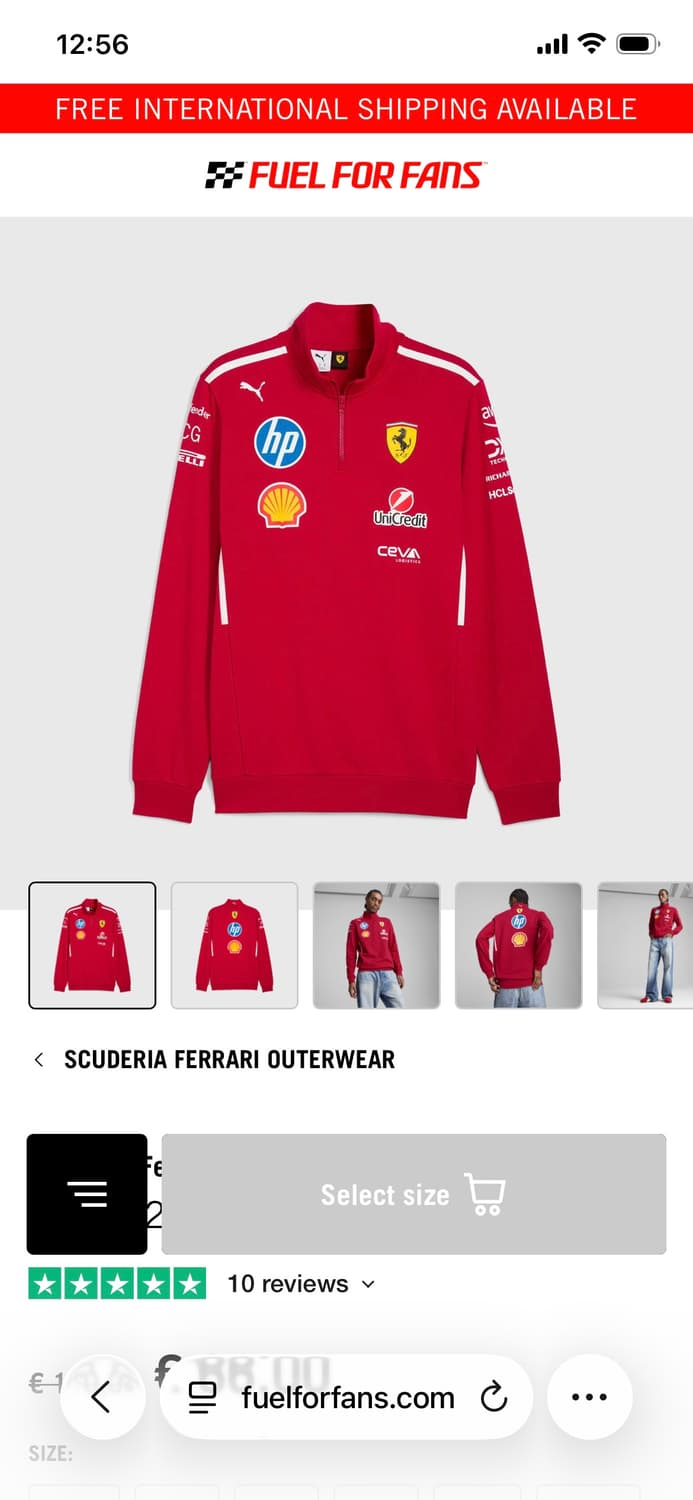 F1 페라리 반집업 2XL 상품이미지1