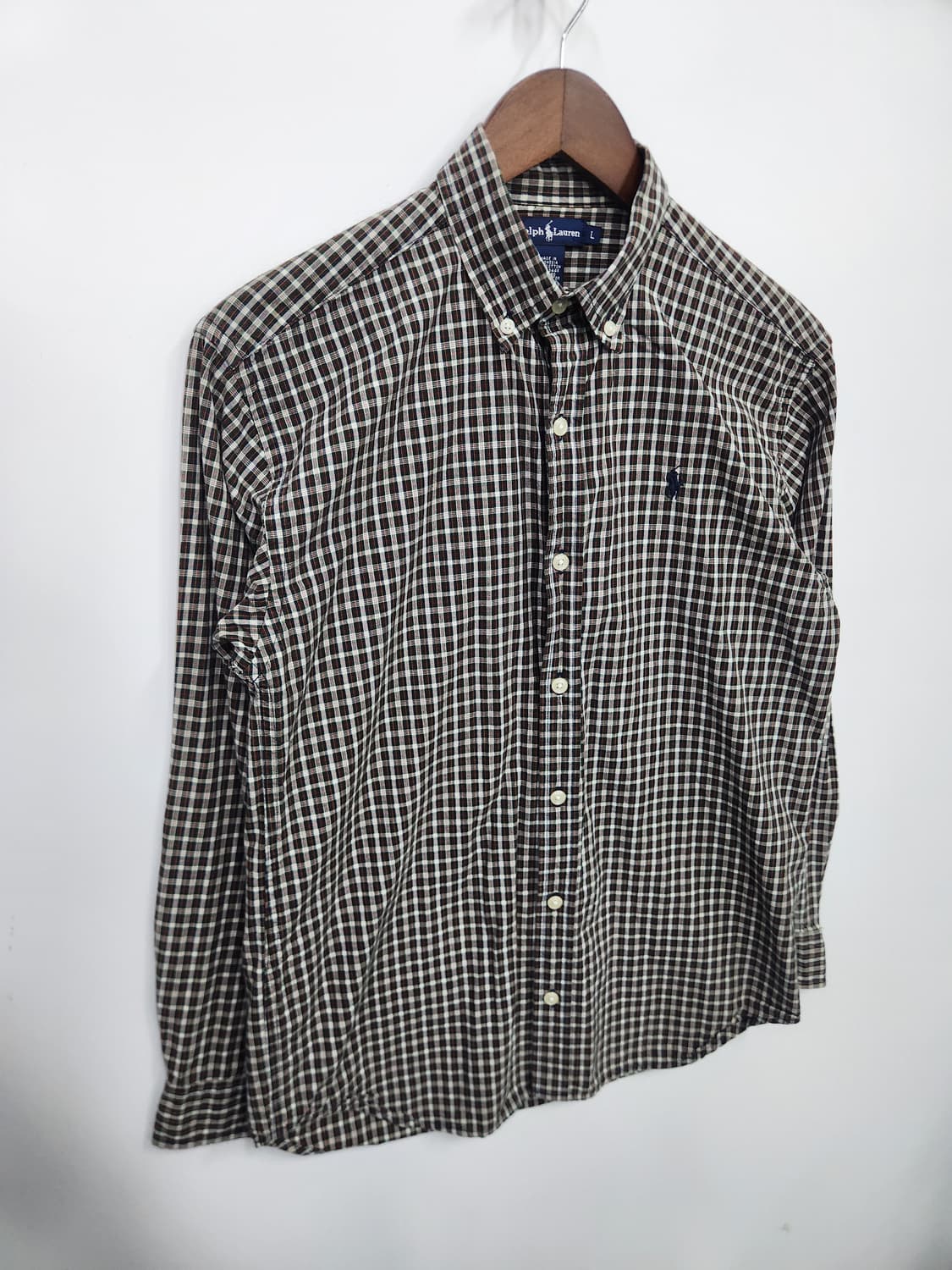 폴로 랄프로렌 브라운 플란넬 셔츠 상품이미지4