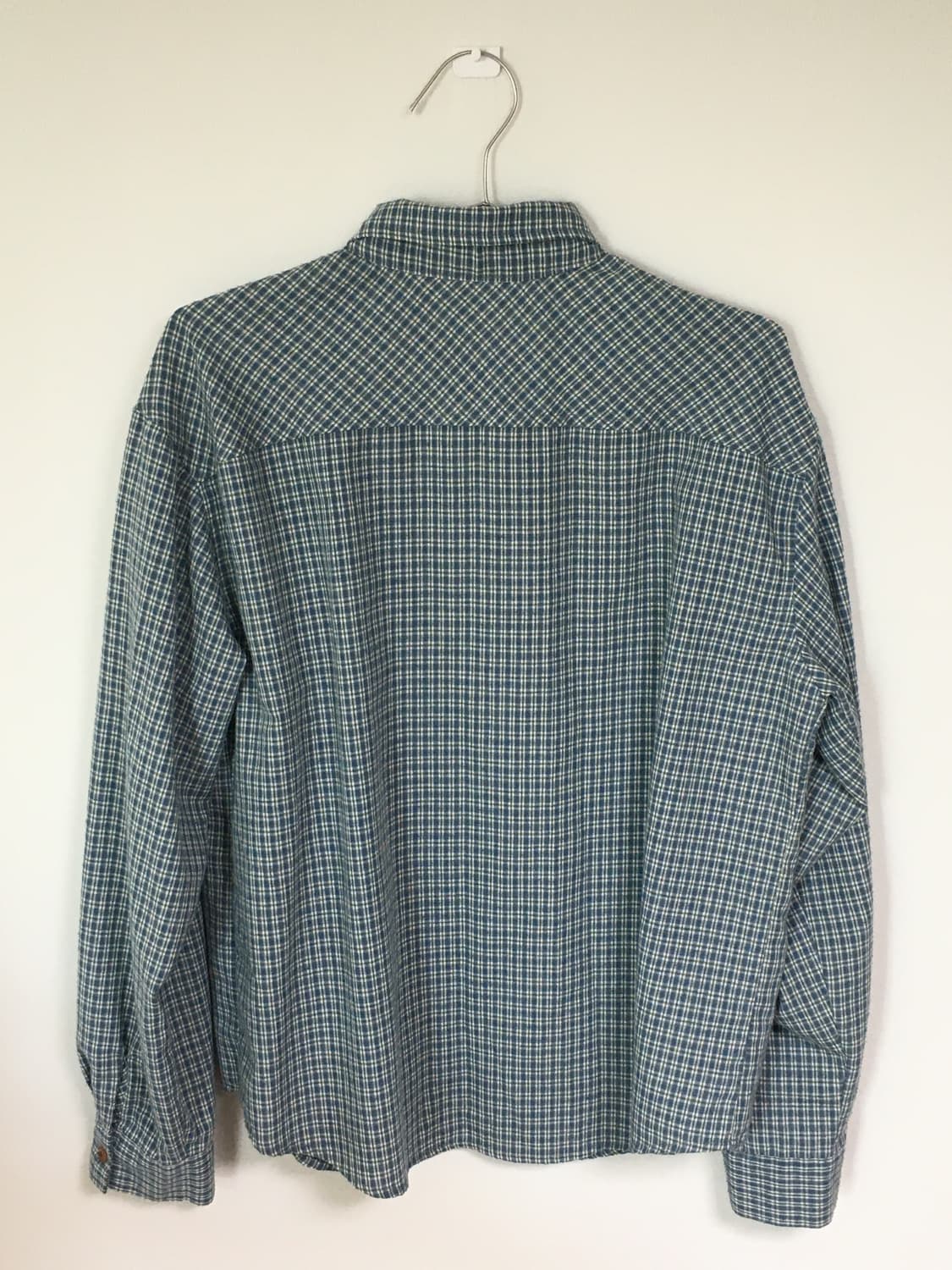 빈티지 블루 체크셔츠 상품이미지4