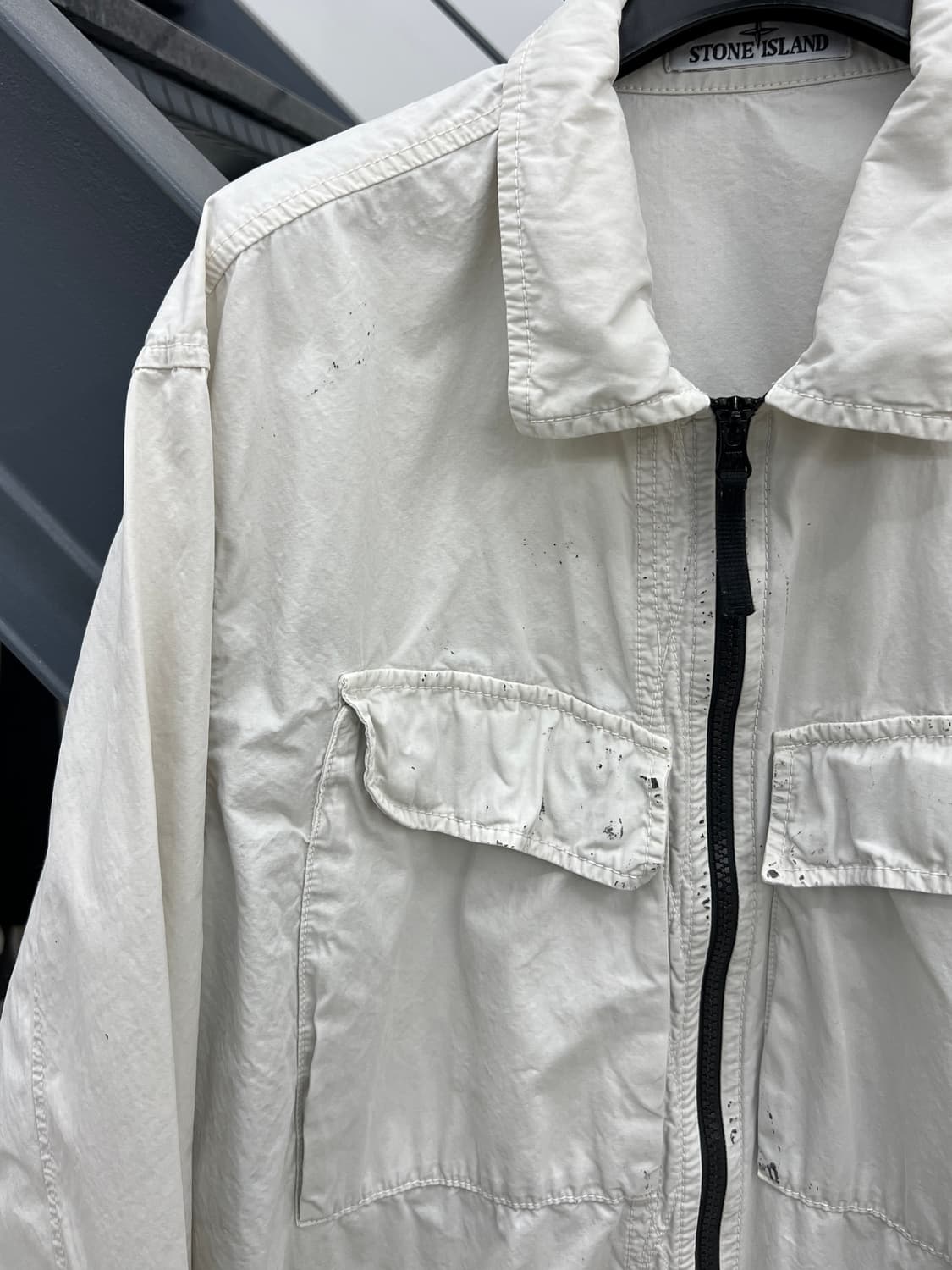 스톤아일랜드 22FW 와펜 올드 이펙트 오버셔츠 상품이미지6