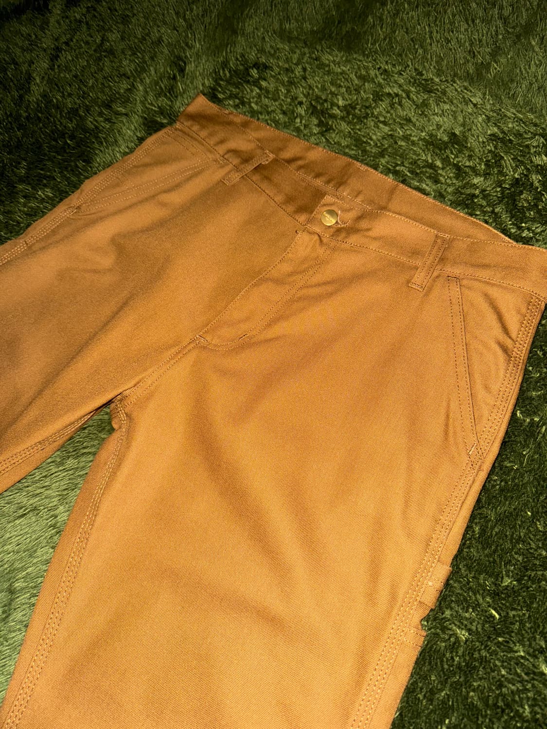 [32X32] 칼하트 WIP 코튼 블렌디드 싱글니 워크 팬츠 탄 상품이미지2