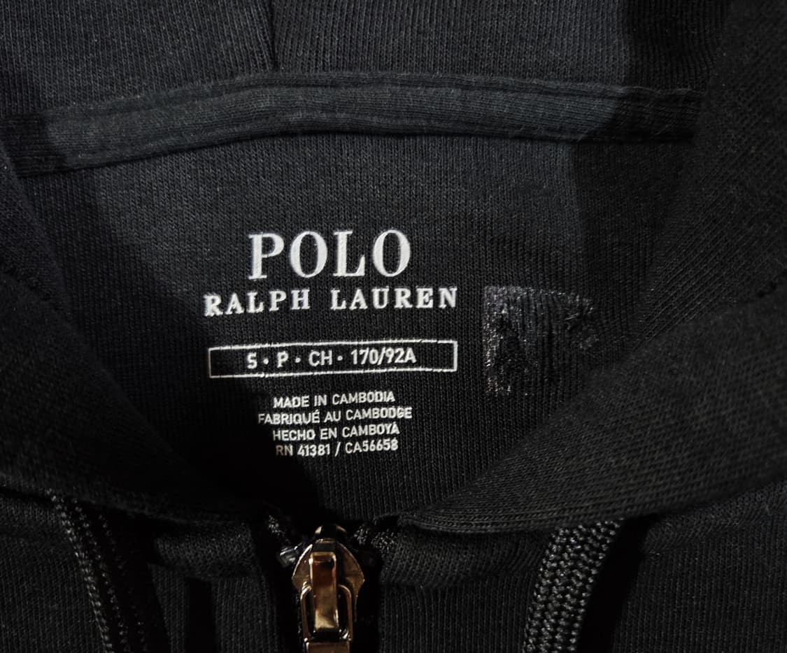 폴로 랄프로렌 블랙 화이트 포니 후드집업
 상품이미지4