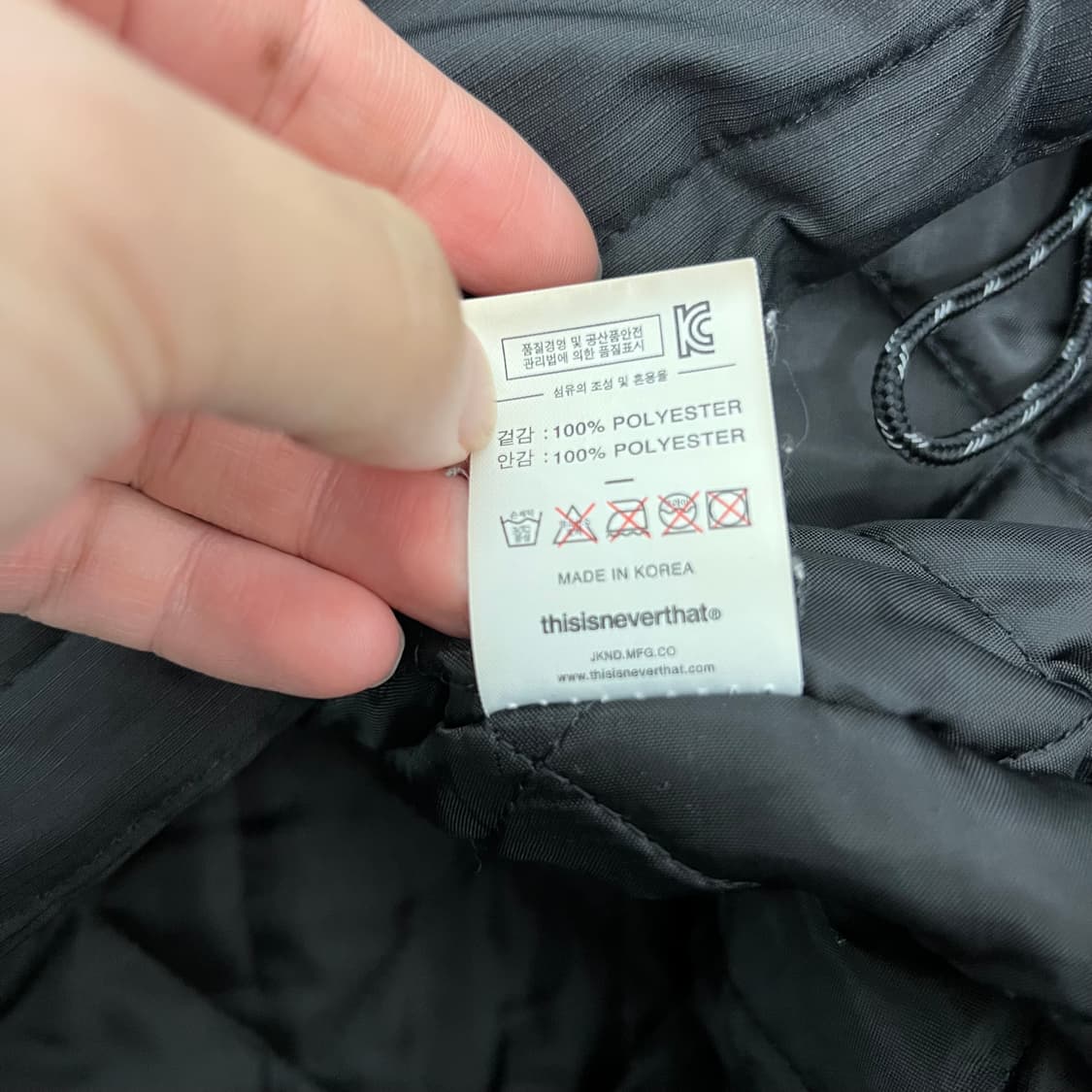 디스이즈네버댓 오버사이즈 배색 아노락 후드 자켓 상품이미지6