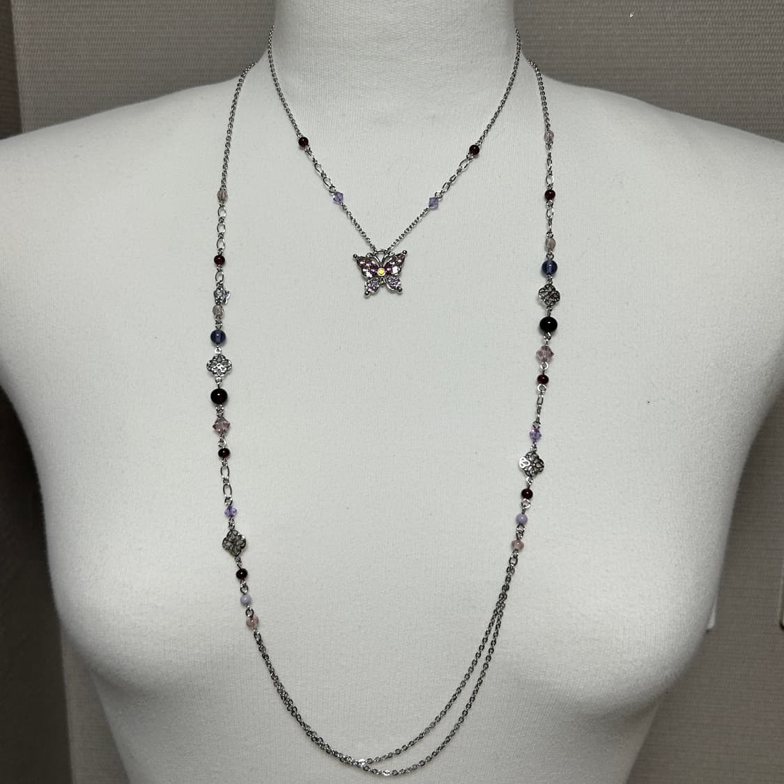 🦋 ANNA SUI 나비 멀티 레이어드 네크리스 상품이미지3