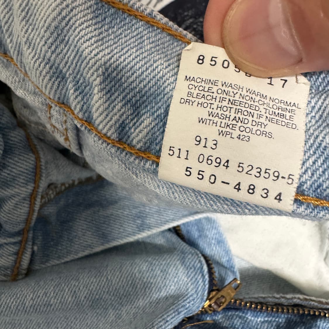 90s 리바이스 550-4834 연청 W33 L34 상품이미지3