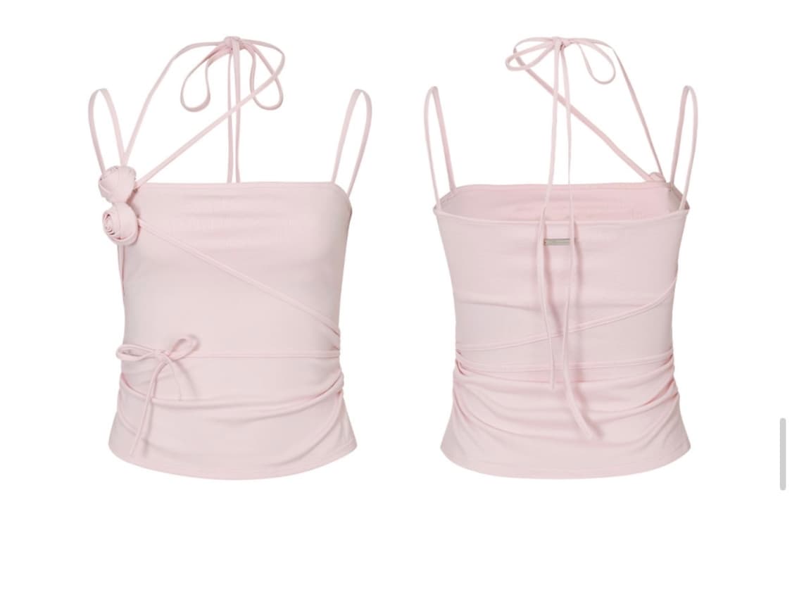 페인오어플레져 rose corsage sleeveless pink 상품이미지1