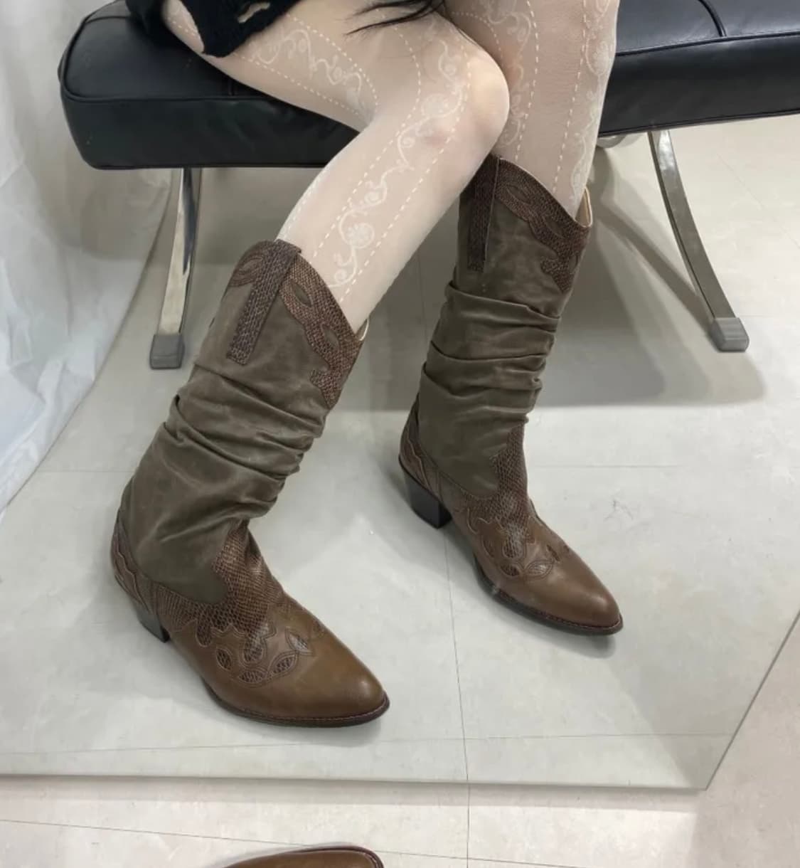 브라운 웨스턴 부츠 (250) 상품이미지2