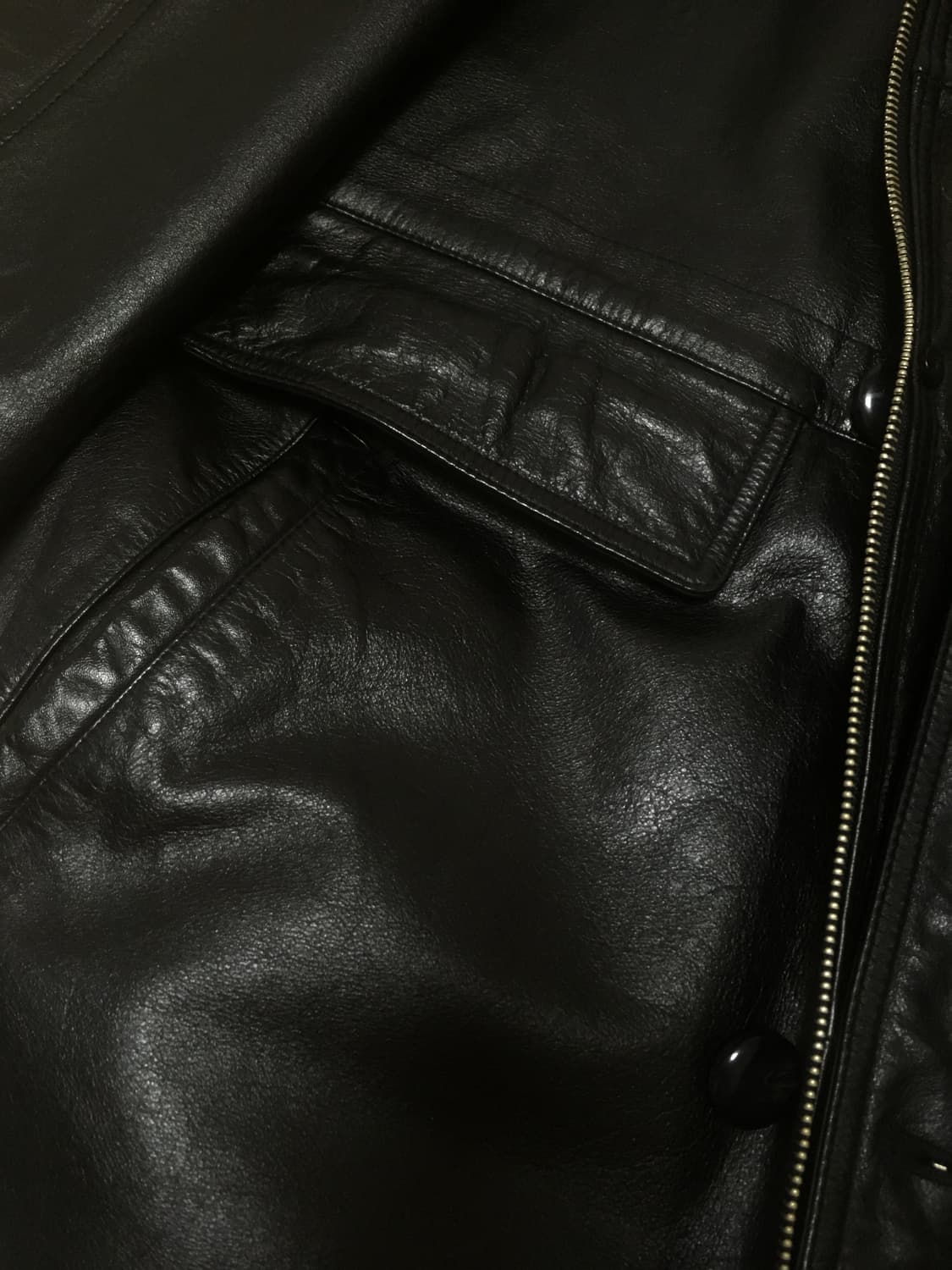 빈티지 가죽 레더 카코트 자켓 상품이미지5