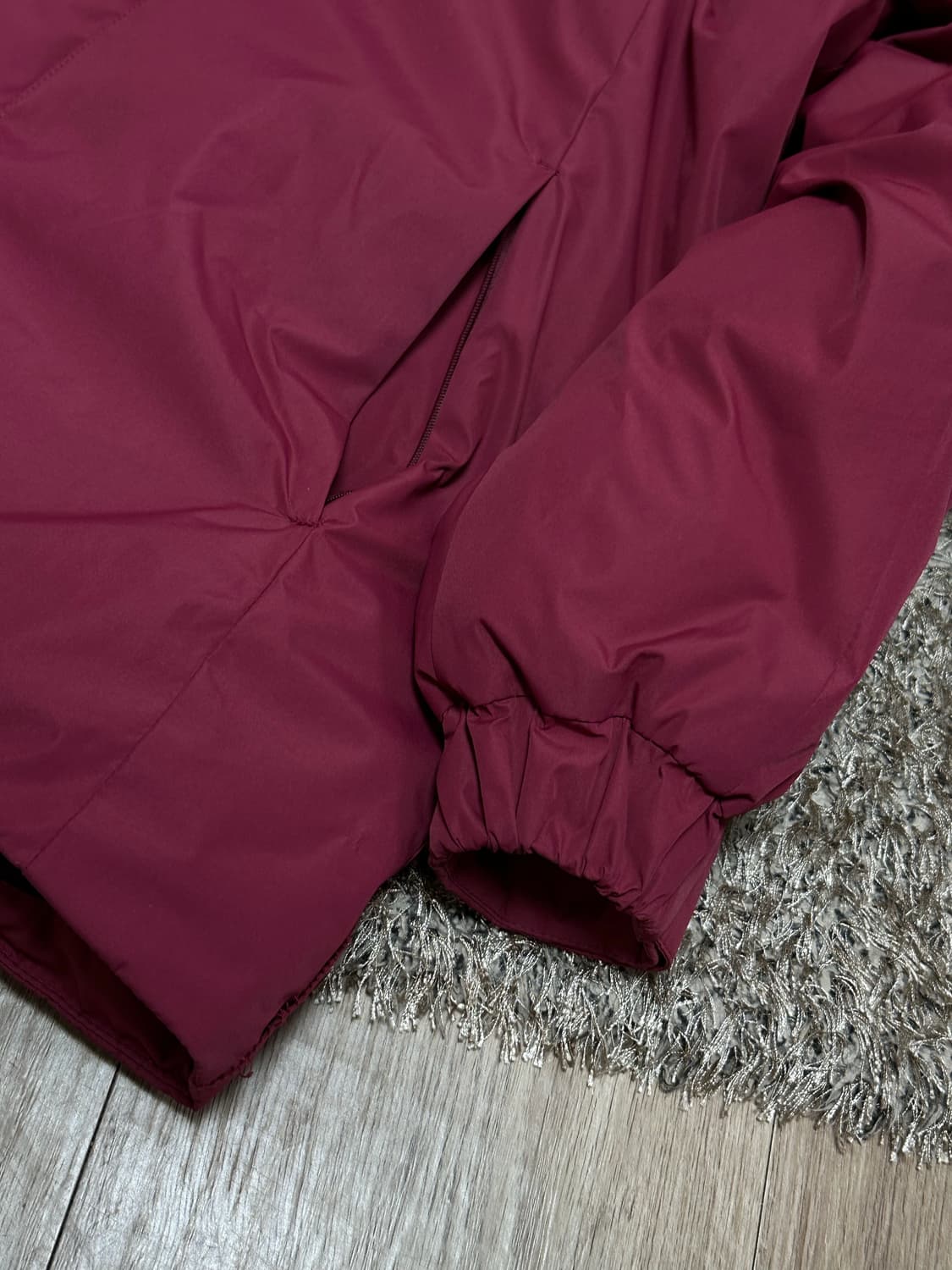 몽벨 클라우드 마운틴 패딩 95 미디움 버건디 상품이미지7