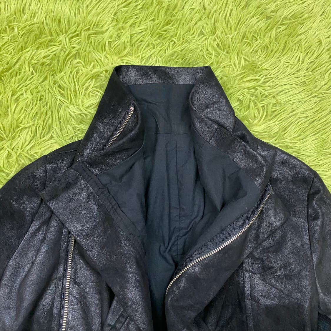 JPN VINTAGE 애시메트릭 지퍼 하이 넥 자켓 상품이미지2