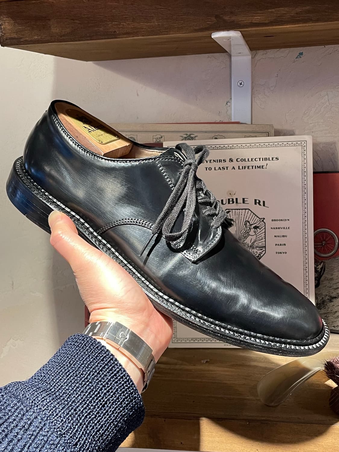 Alden 알든 코도반 플레인토 판매 rrl 상품이미지1