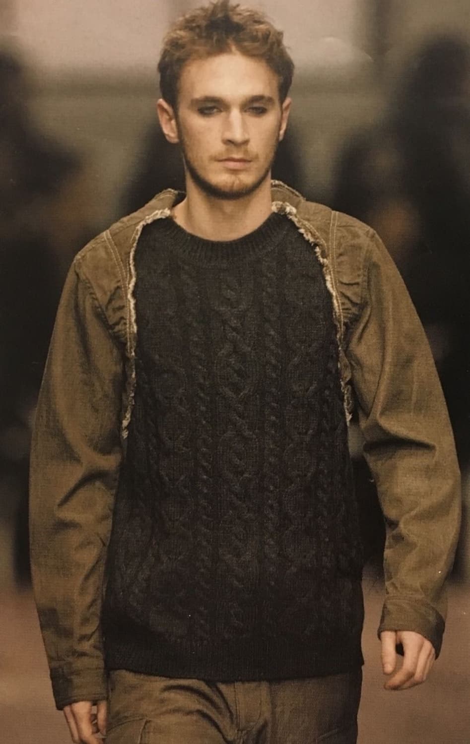 이세이미야케 93SS 런웨이 피스 도킹 트러커 암 스웨터 상품이미지1