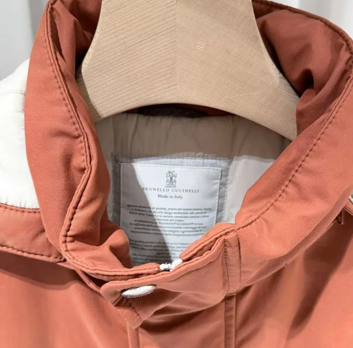 L / 브루넬로 쿠치넬리 탈 부착식 후드 패딩 코트 상품이미지2