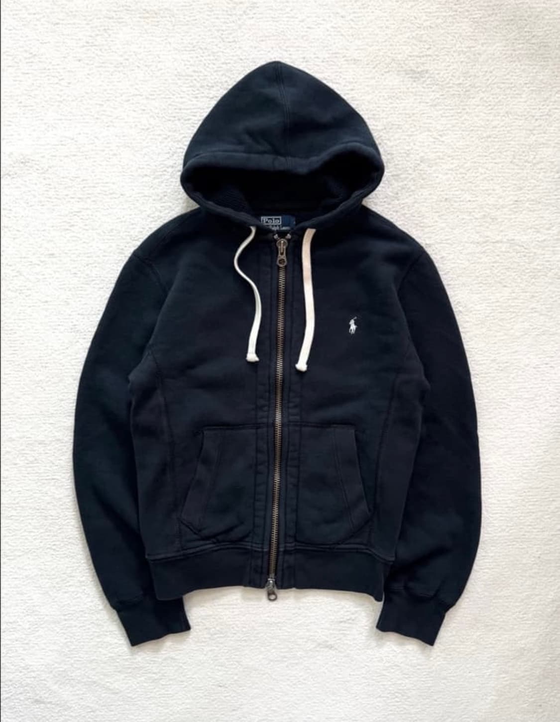 [무료배송] 폴로 후드집업  네이비 상품이미지3