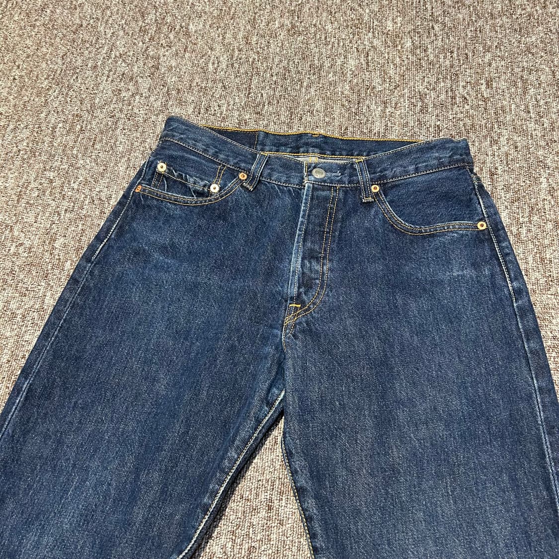 30inch) 리바이스 501 생지 진청 데님 청바지  상품이미지6