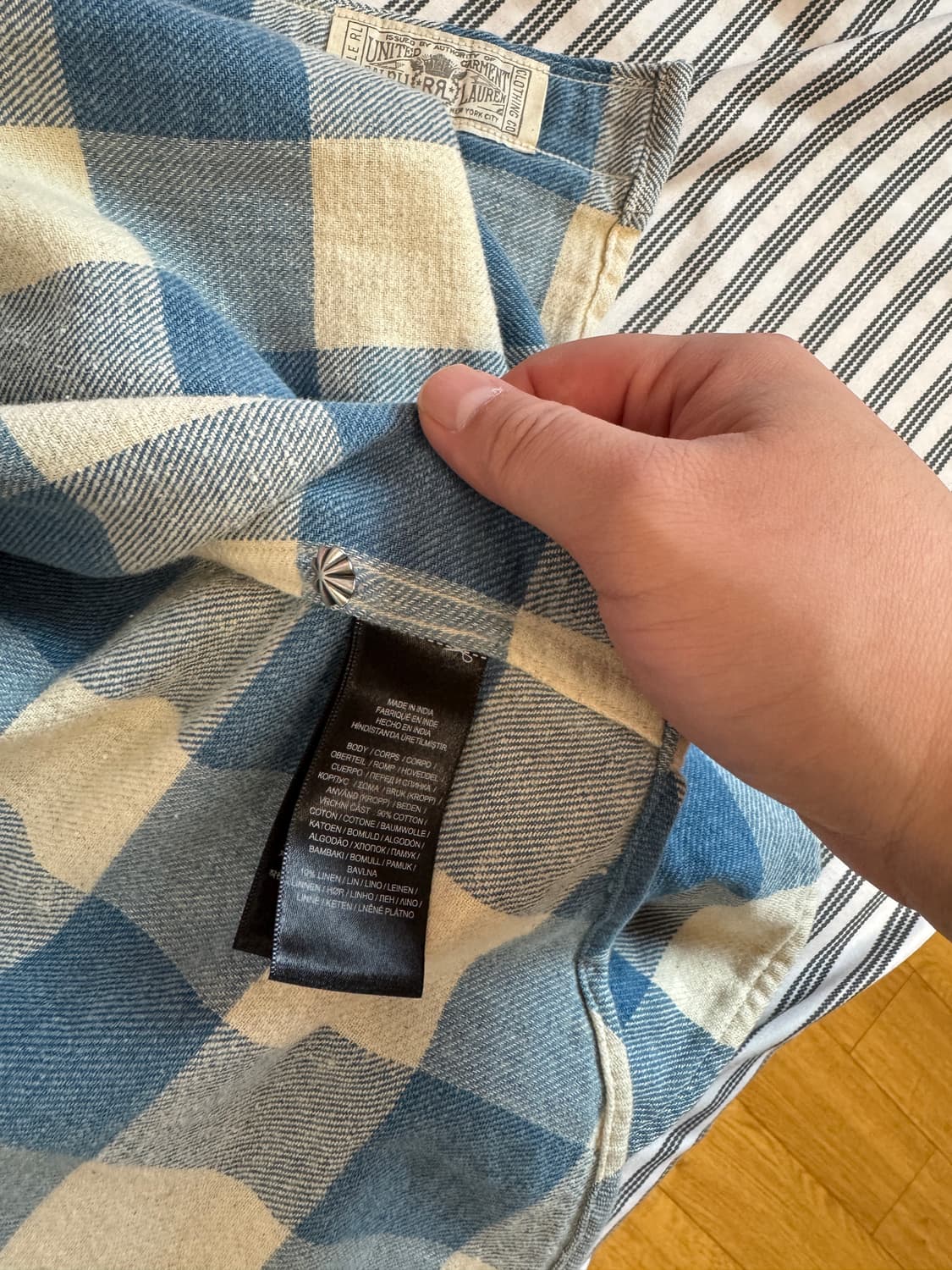 더블알엘 웨스턴 셔츠 xl 이동휘,변요한,김원중 착용 상품이미지7