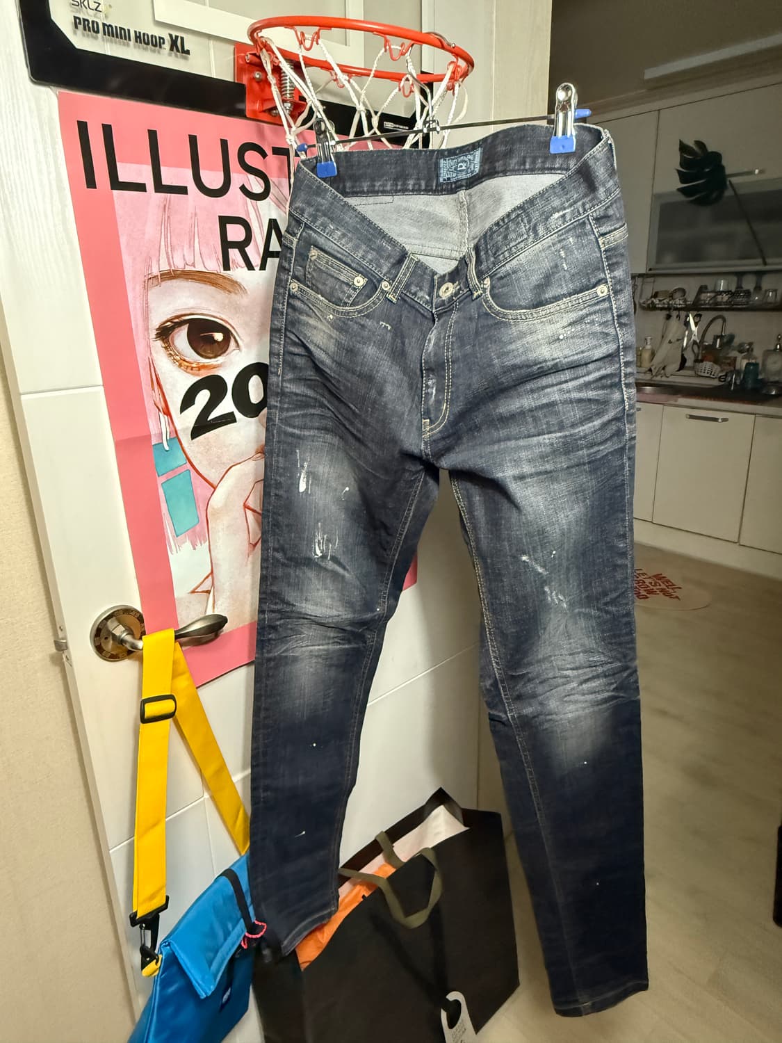 모디파이드 스크레치 빈티지 청바지 판매 합니다. (W30 / L32) 상품이미지1