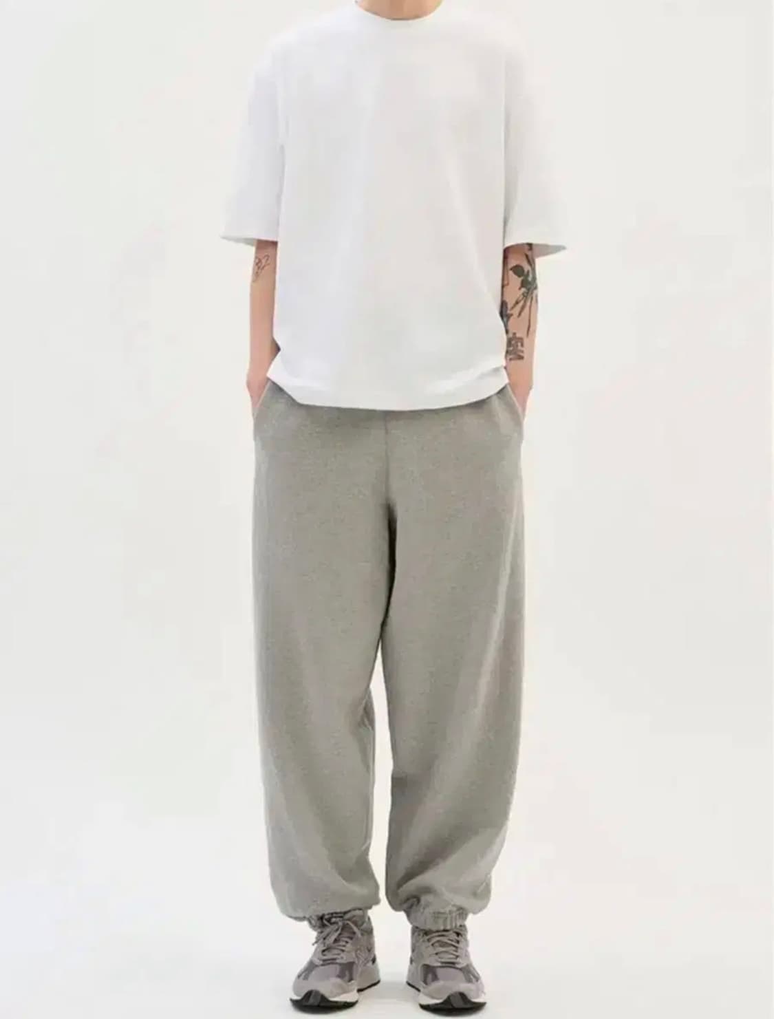 (새상품) xerobnr 제로 클래식 스웨트 팬츠 그레이 L 상품이미지1