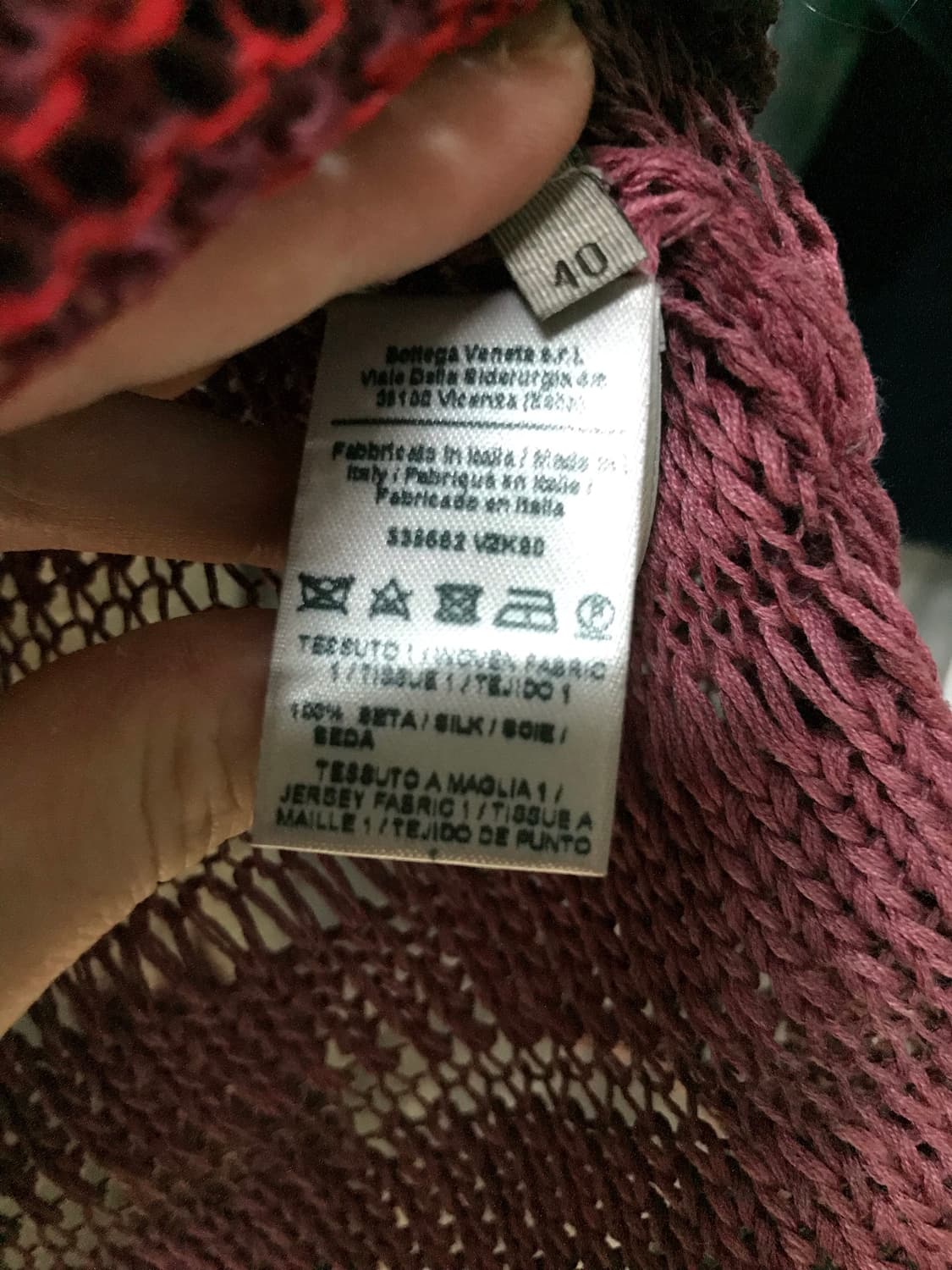 보테가베네타 여름용 그물니트 40 상품이미지4