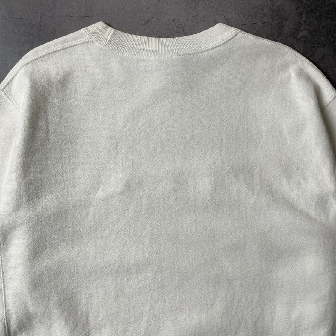 CHAMPION 챔피온 리버스위브 크림 기모 맨투맨 A00495 상품이미지7