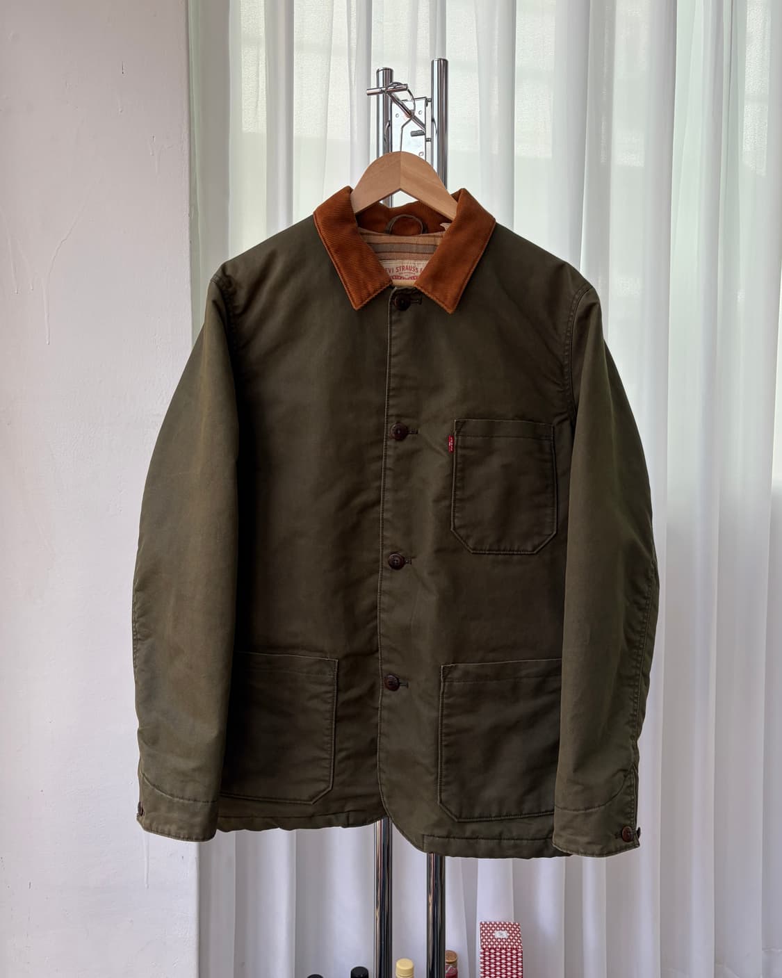 [L]리바이스 Levi's 왁스 올리브 엔지니어 워크 자켓 상품이미지3