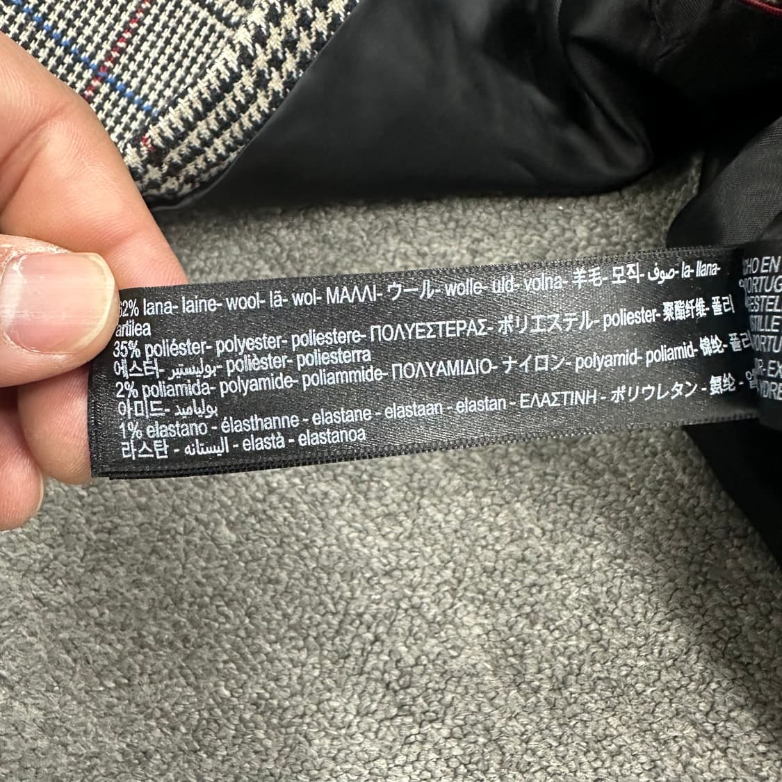 마시모두띠 체크 더블 자켓 상품이미지5