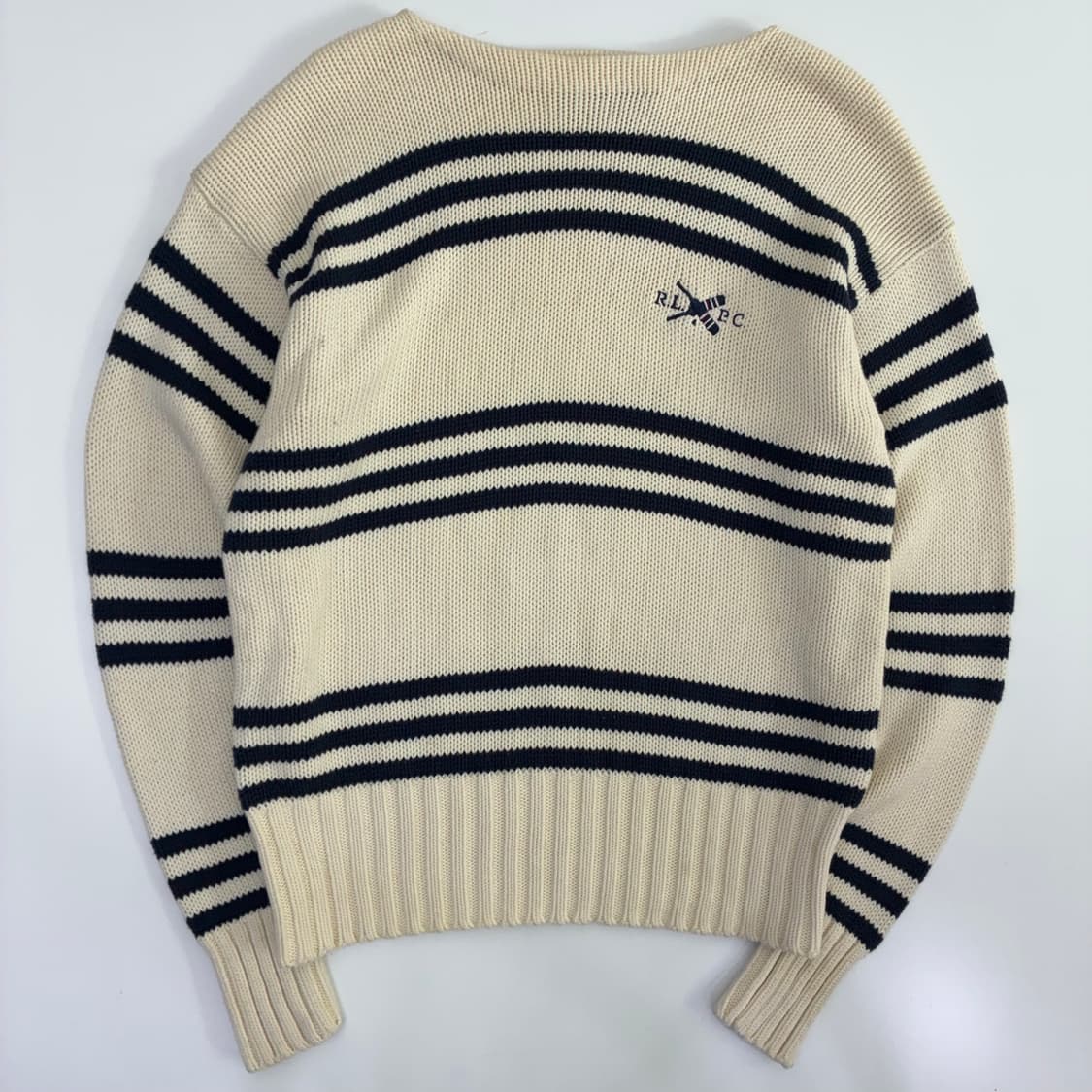 Polo 폴로 랄프로렌 90‘s RLPC 보트넥 지수 스트라이프 니트 상품이미지1