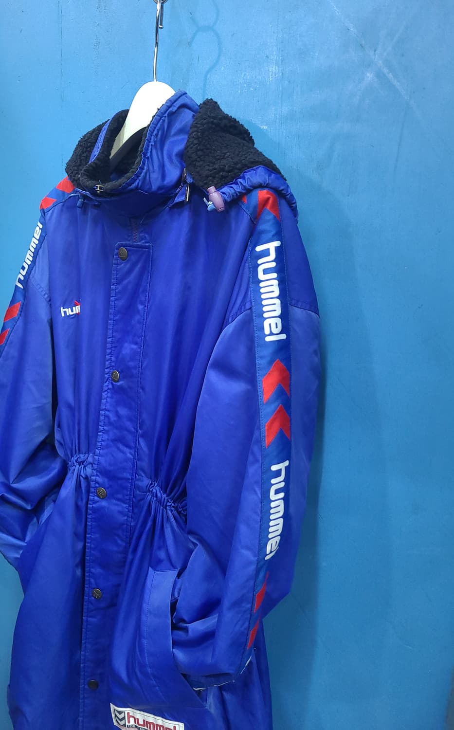 껄렁한 힙~함 험멜 양털롱패딩코트파카 상품이미지1