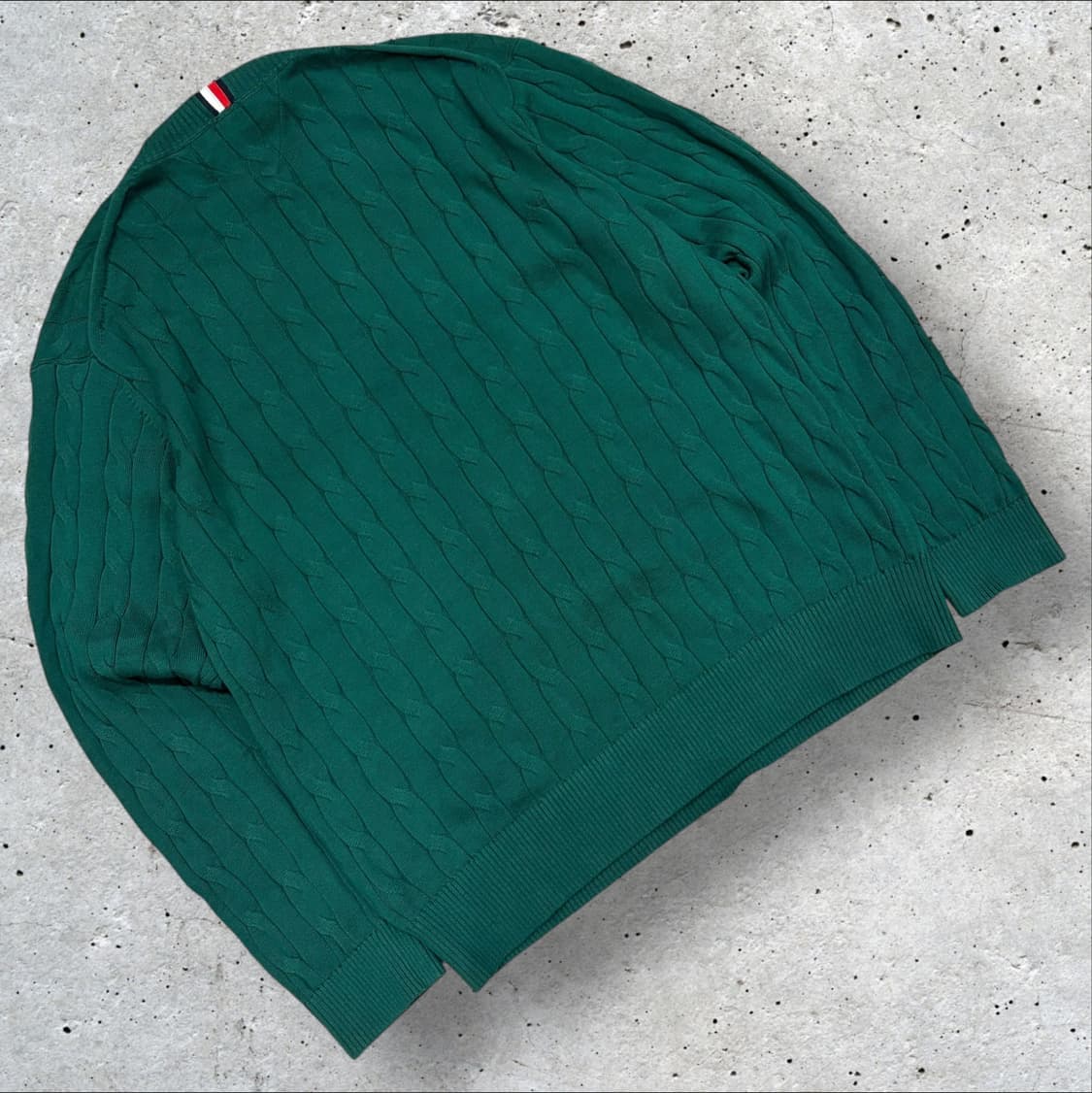 [3XL] 타미힐피거 케이블 니트 그린 C1 상품이미지2