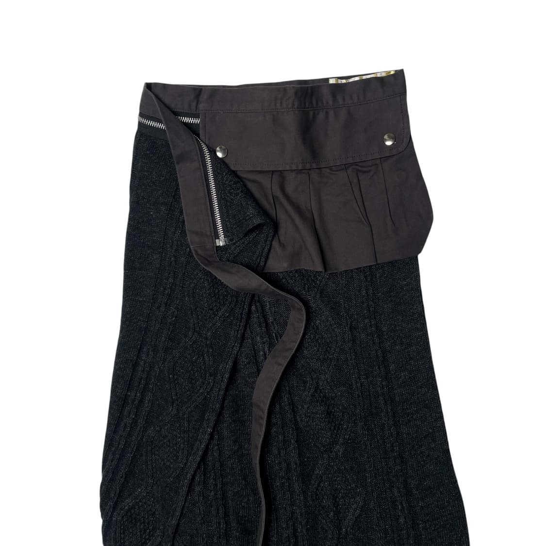 Gomme 카고 포켓 니트 랩 스커트 상품이미지3