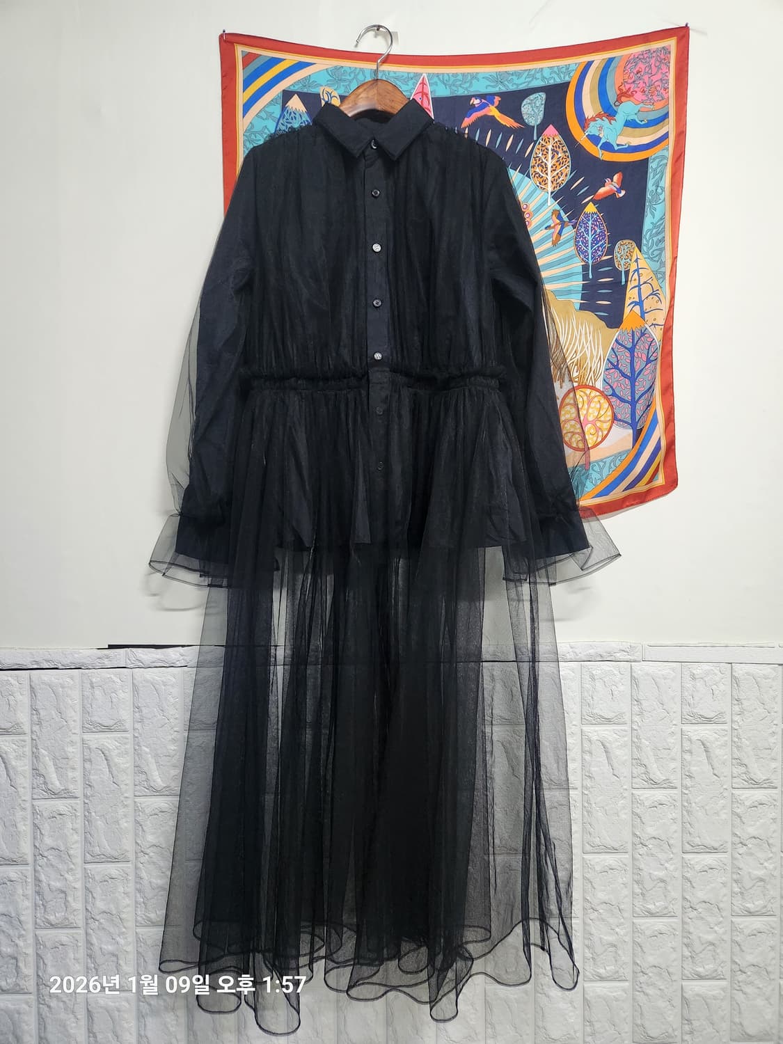 (정품)꼼데가르송 느와케이니노미야 튤 드레스XS(55정도) 상품이미지1