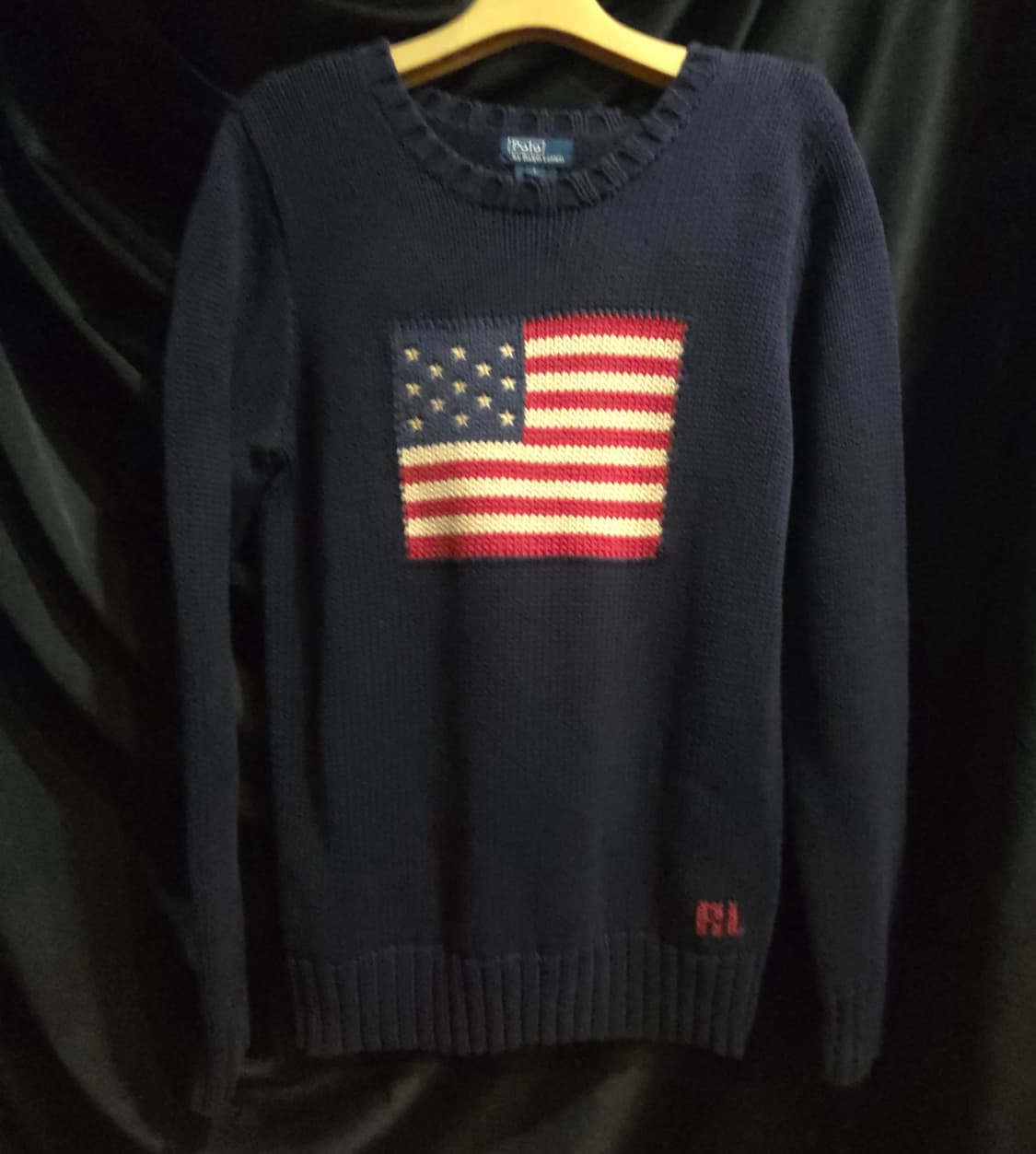 폴로 랄프로렌 성조기 니트 네이비 상품이미지1
