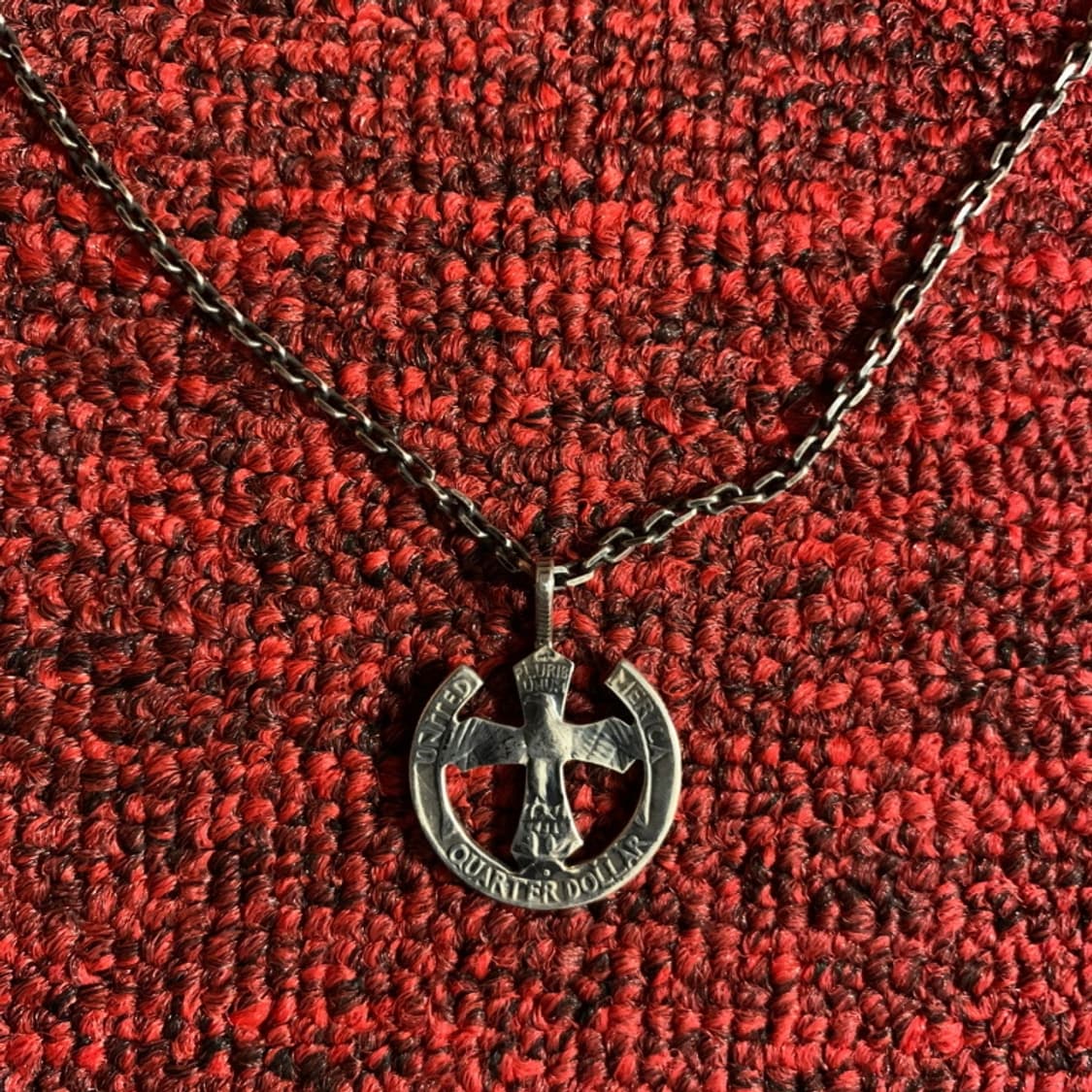 25c. cross coin eagle necklase 상품이미지2