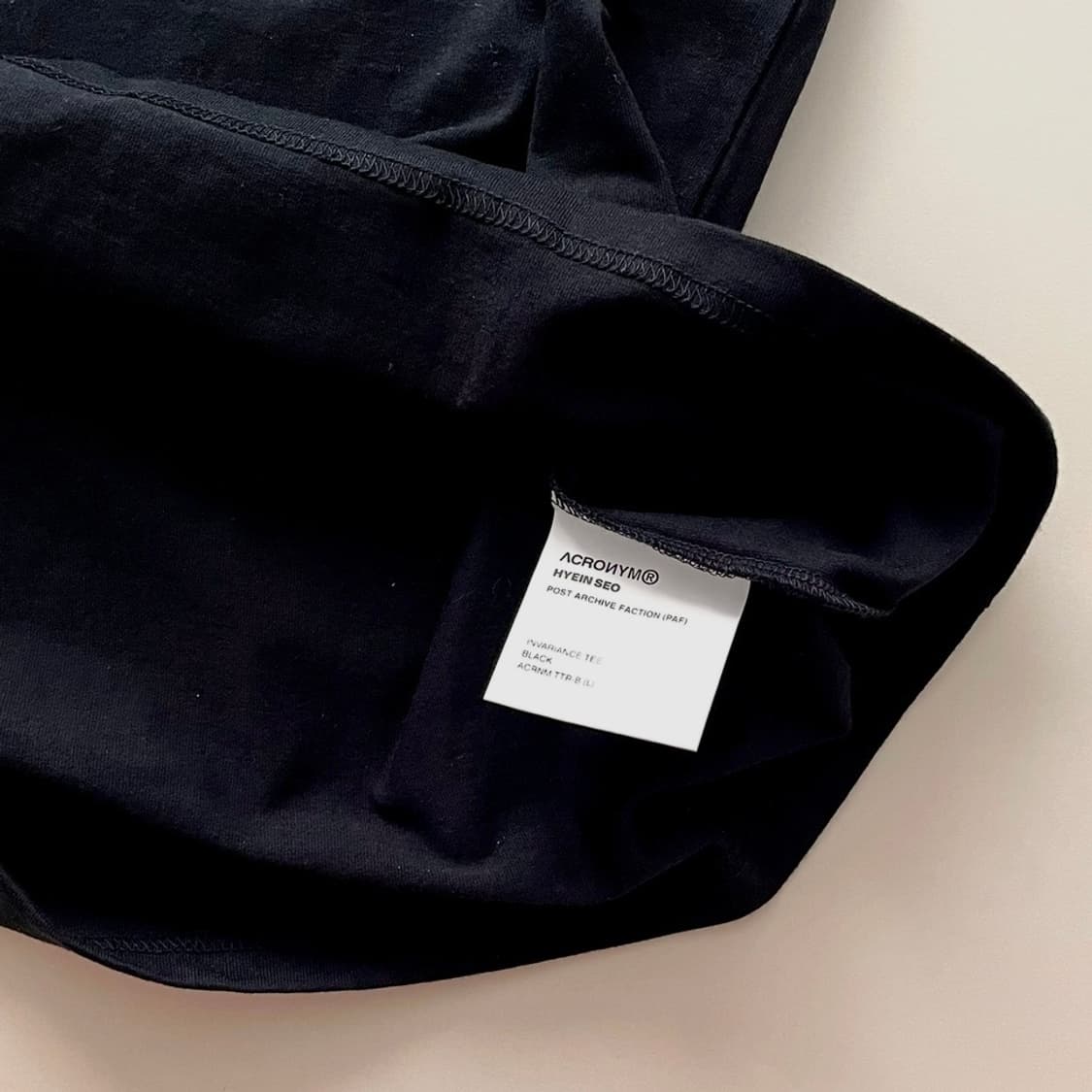 아크로님x파프x혜인서 콜라보 사인 티셔츠 L 상품이미지3