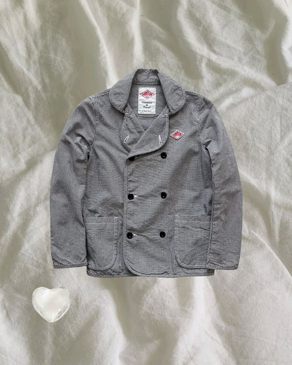 Danton . 단톤 체크 더블 자켓 상품이미지1