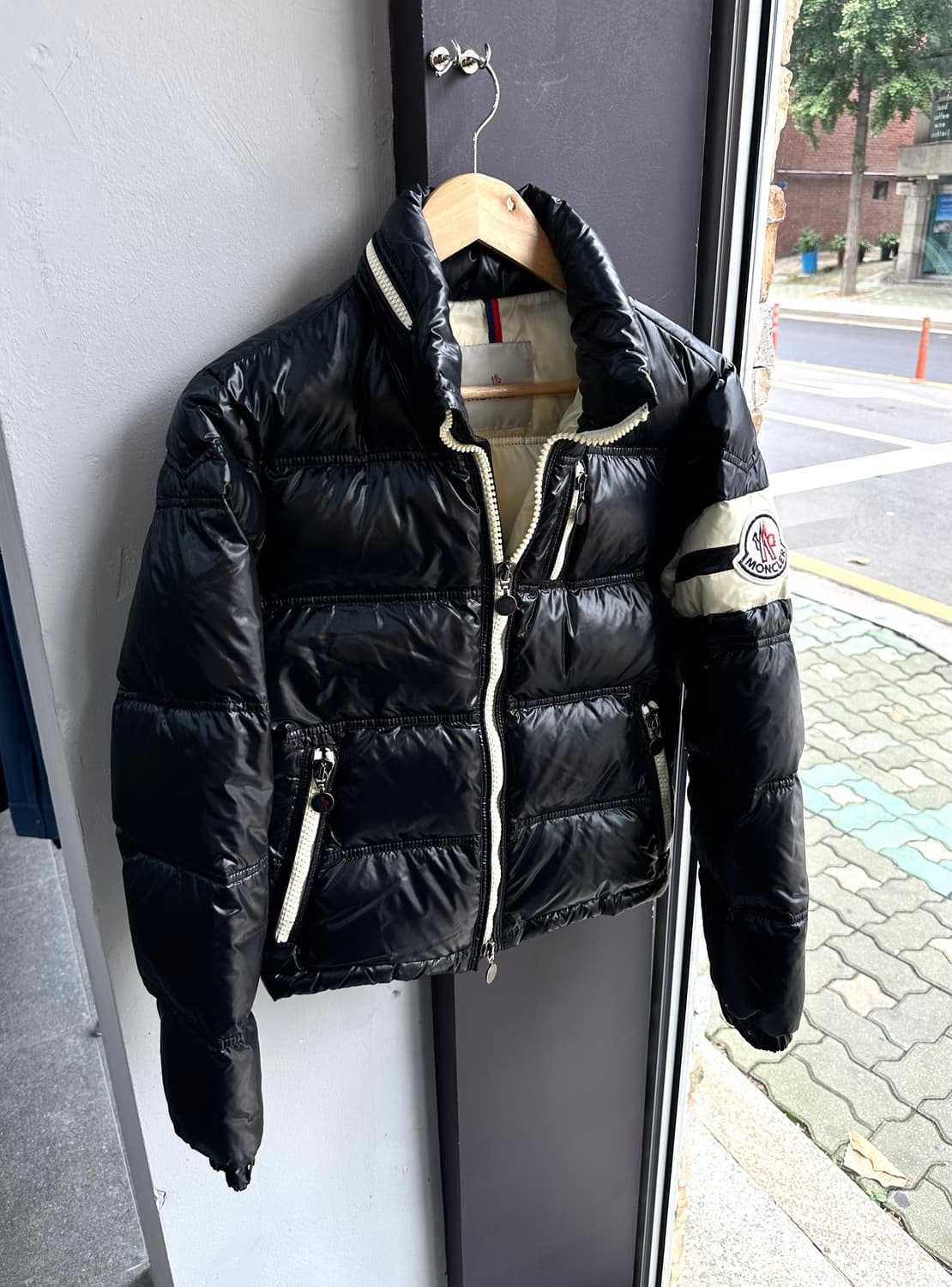 90~95/ 몽클레어 00s 아카이브 패치로고 패딩 상품이미지2