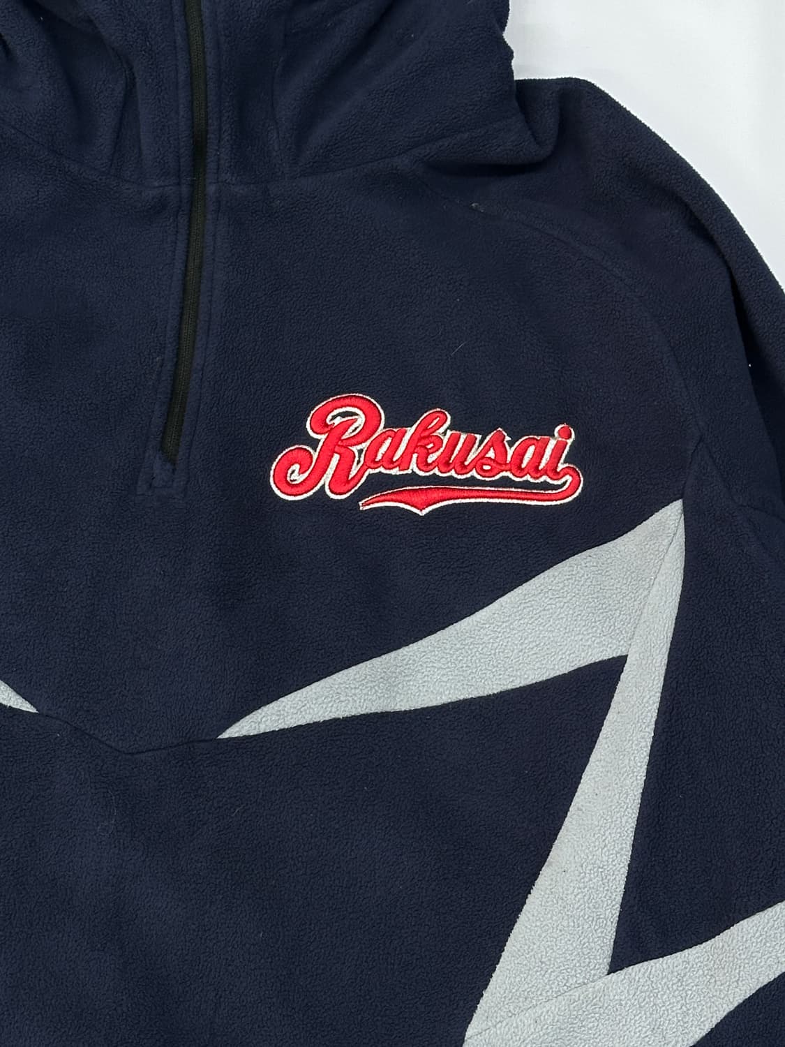 재팬 데상트 네이비 후드 후리스 플리스집업 아우터 아노락 스포티 블록코어 상품이미지4