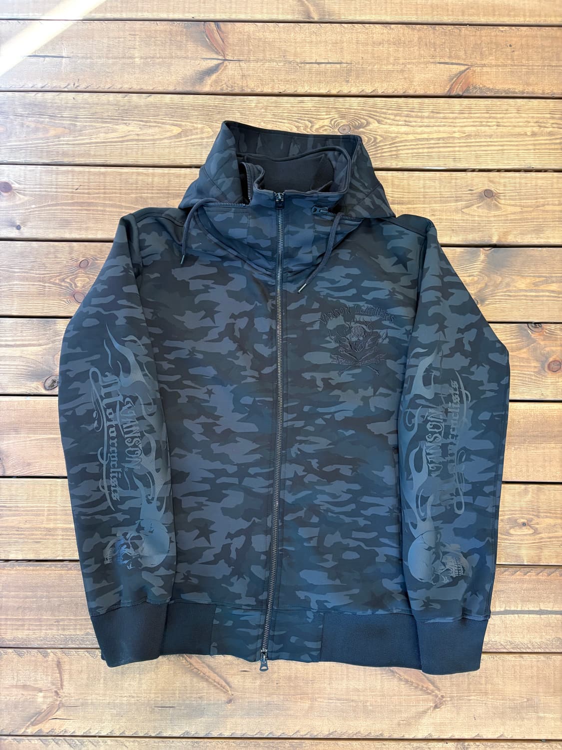 밴슨 카모 패턴 후드집업 상품이미지5