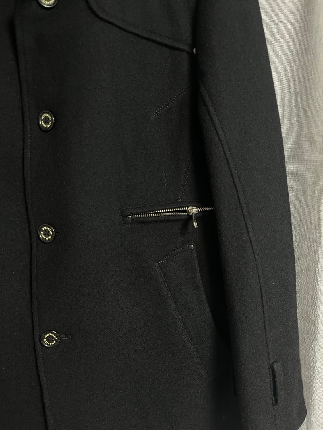 Wool half coat [ Navy ] 상품이미지2