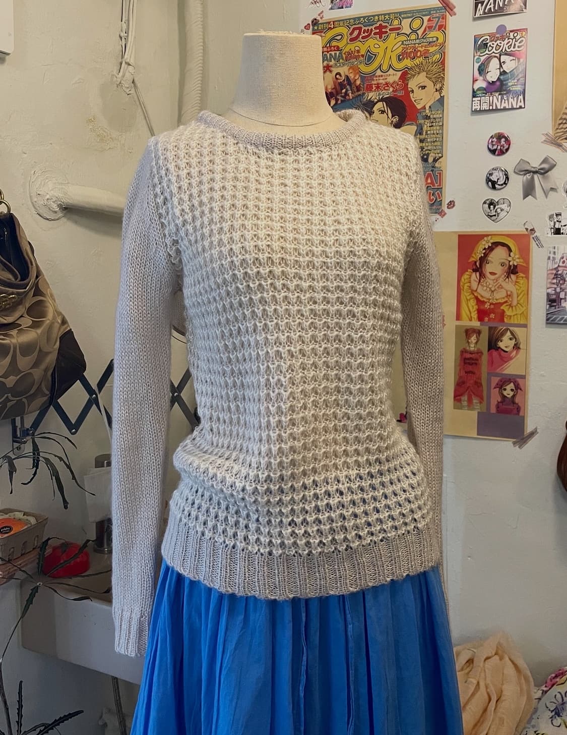 아이보리 니트 탑 [무배] 상품이미지1