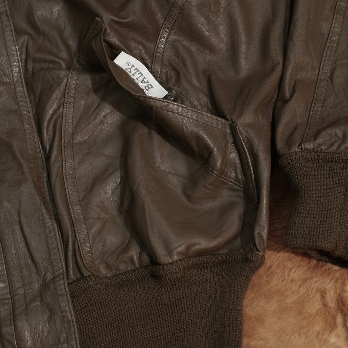 1990s  Bally 이태리 램스킨 리버시블 레더자켓 상품이미지7