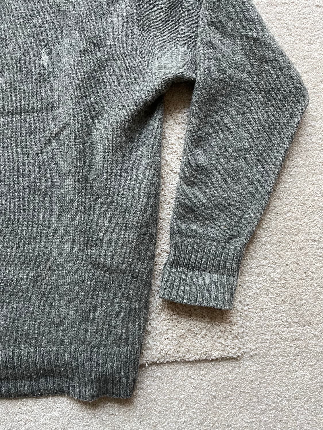 폴로 랄프로렌 100% 램스울 브이넥 니트 (105) 상품이미지5