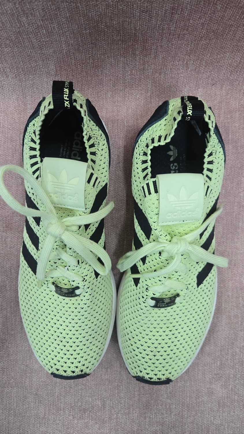 아디다스 275mm- 토션 ZX 플럭스 라임 그린 러닝화 상품이미지2