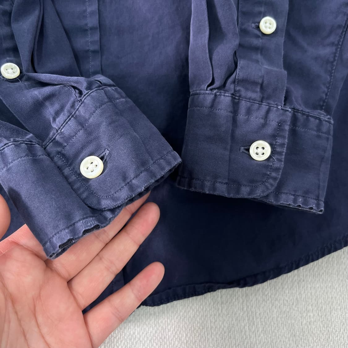 100 폴로랄프로렌 코튼 네이비 셔츠 상품이미지7