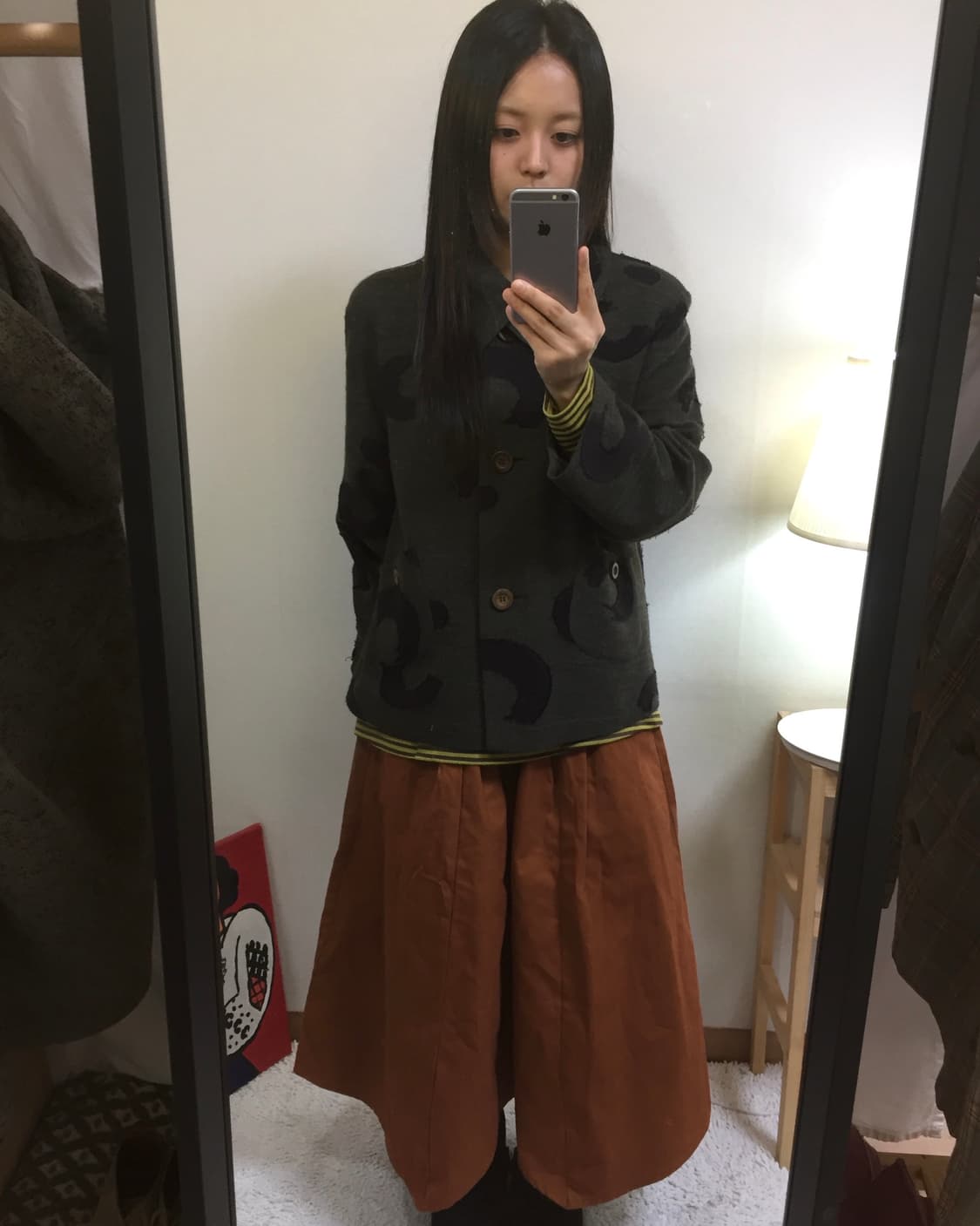 charcoal gray vintage pattern jacket 상품이미지4