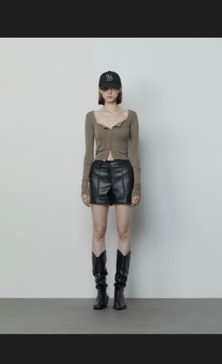 bohemian seoul 후크라인 가디건 블랙 상품이미지1